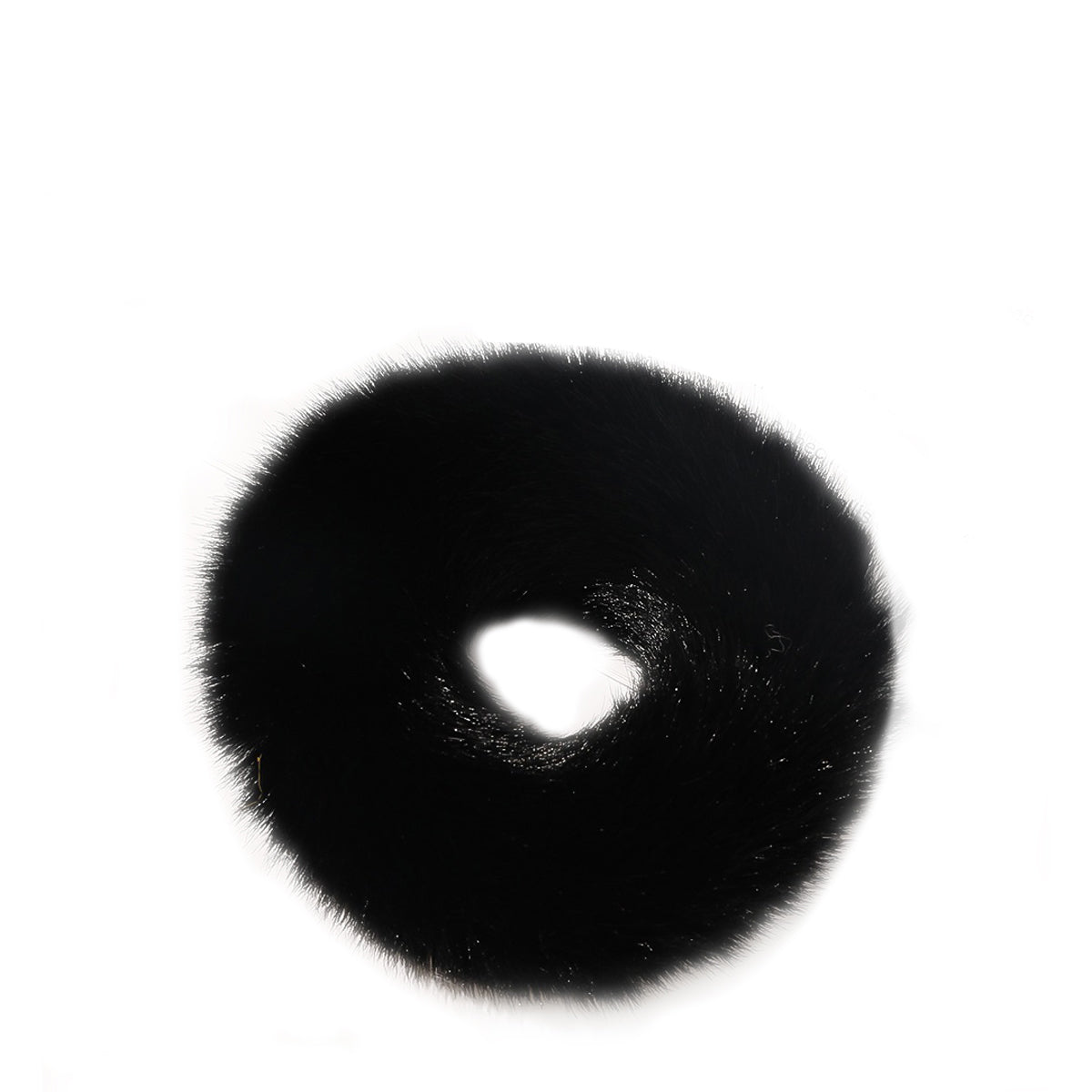 Cocobella Faux Fur Scrunchie Black - ihanan pehmeä musta Scrunchie
