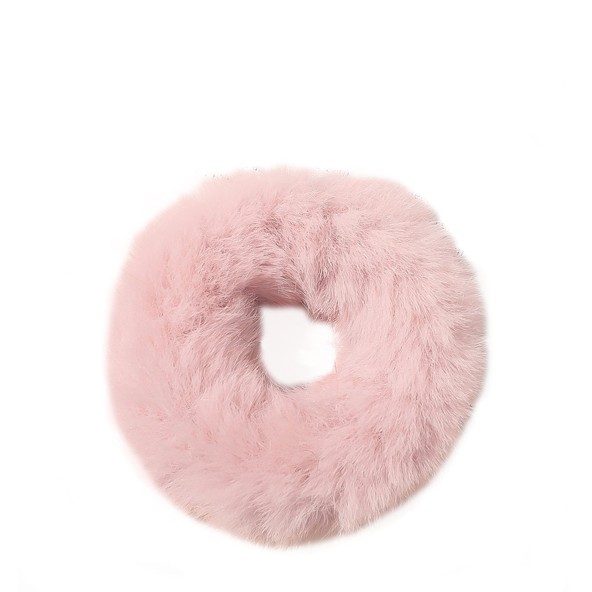 Cocobella Faux Fur Scrunchie Light Pink - ihanan pehmeä vaaleanpunainen scrunchie