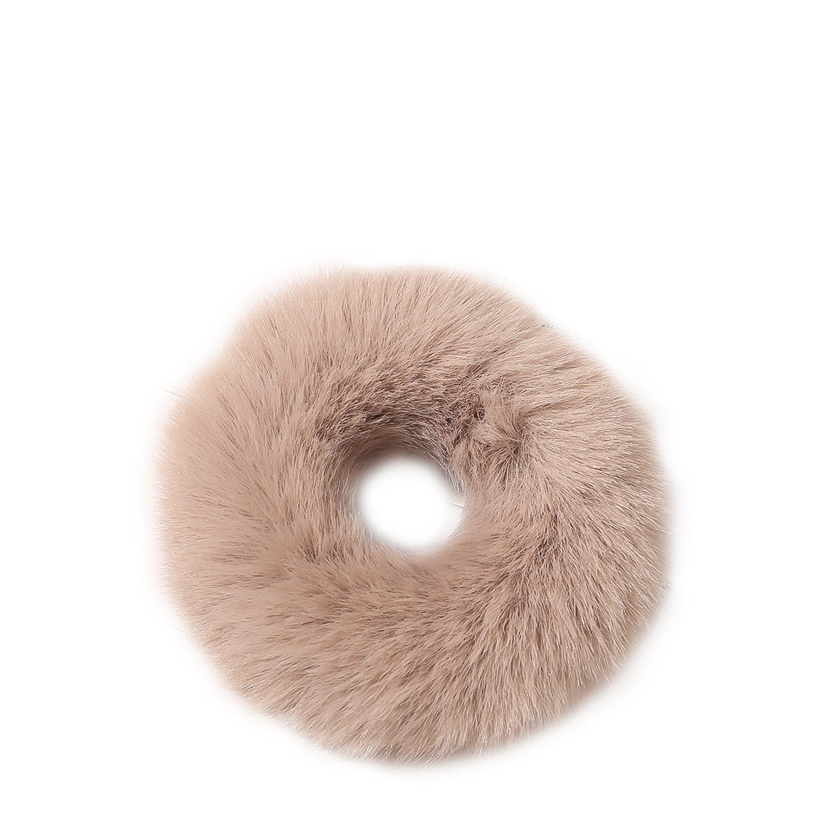 Cocobella Faux Fur Scrunchie Beige - ihanan pehmeä scrunchie
