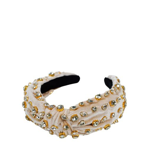 Grace Velour Diamonds Cream Hiuspanta