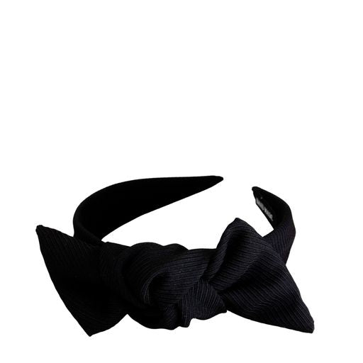 Billie Bow Black Rusettihiuspanta - muokattava rusettipanta