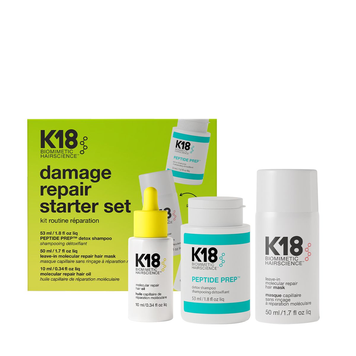 K18HAIR DAMAGE REPAIR STARTER SET