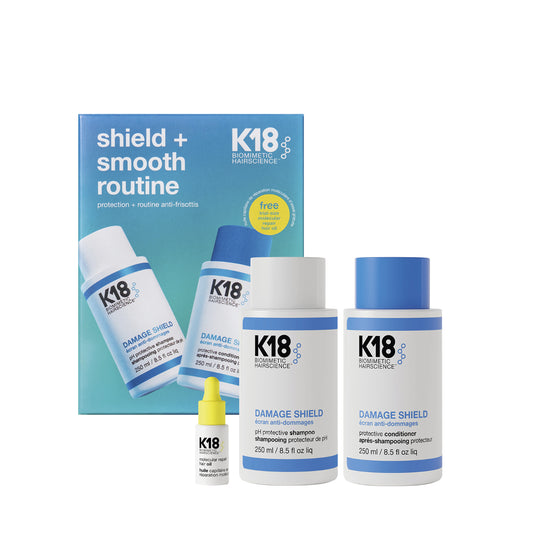 K18Hair shield + smooth routine